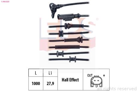 FIAT Датчик ABS пер. Panda 1,1-1,4 03- EPS 1.960.020