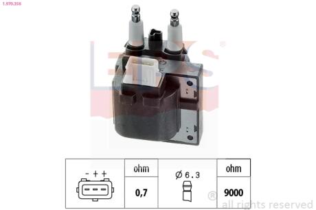 VOLVO Катушка зажигания S40,V40 96- EPS 1.970.356