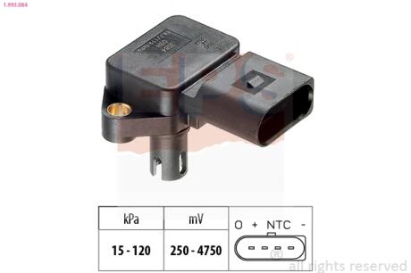 VW Датчик давления и температуры AUDI A3 1,6FSI VW 1,4/1,6FSISKODA SEAT EPS 1.993.084