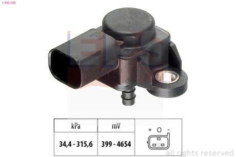 Датчик интеркулера (черный) MB Vito 639 EPS 1.993.165