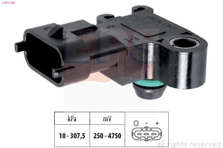 Датчик давления Ford/PSA 2,2 TDCI/Hdi EPS 1.993.244