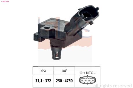 Датчик давления воздуха во впускном коллекторе Volvo S60/S80/V60/XC70/XC70 EPS 1.993.248