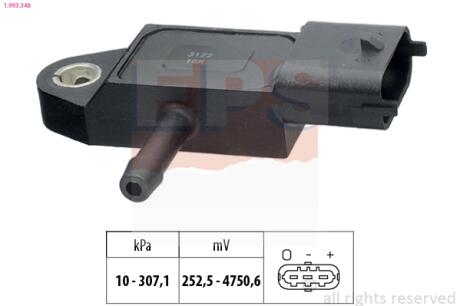Датчик давления воздуха FORD TRANSIT 2.4 TDCi EPS 1.993.348