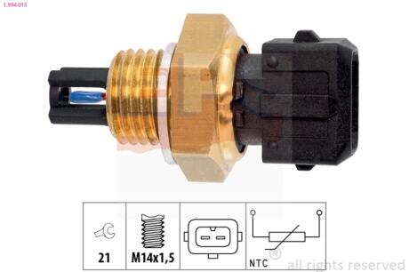 Датчик темп. впуск. повітря Chevrolett Aveo/Lacetti 1.4/1.6 Renault 1.6 EPS 1.994.015