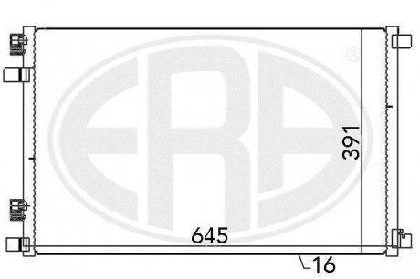 Радиатор кондиционера ERA 667021 (фото 1)