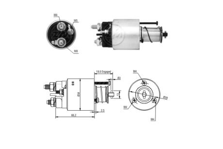 Втягуюче реле стартера ERA ZM1496