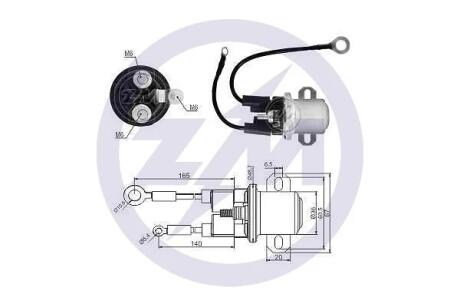 Вспомогательное реле стартера ERA ZM2428