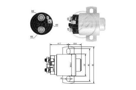 Втягивающее реле стартера ERA ZM3671