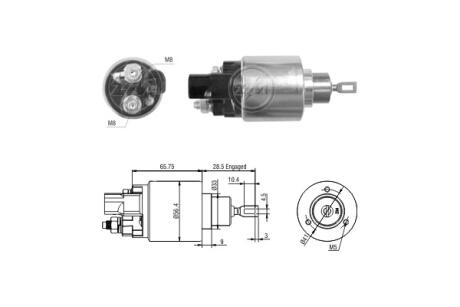 Втягивающее реле стартера ERA ZM3978