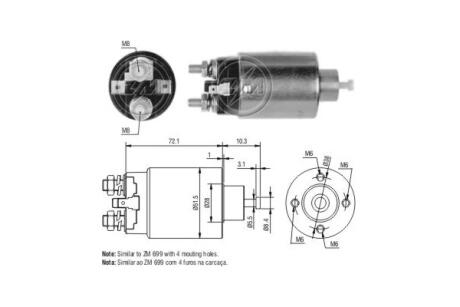 Втягуюче реле стартера ERA ZM4699