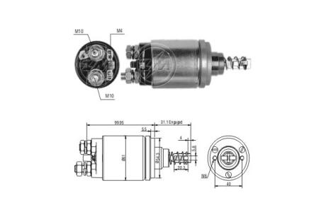 Втягивающее реле стартера ERA ZM542