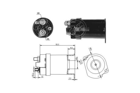 Втягивающее реле стартера ERA ZM556