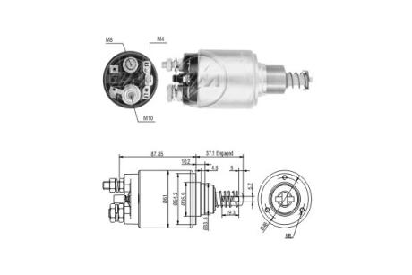 Втягивающее реле стартера ERA ZM640