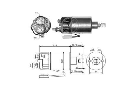Втягуюче реле стартера ERA ZM662