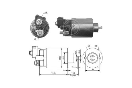 Втягуюче реле стартера ERA ZM994