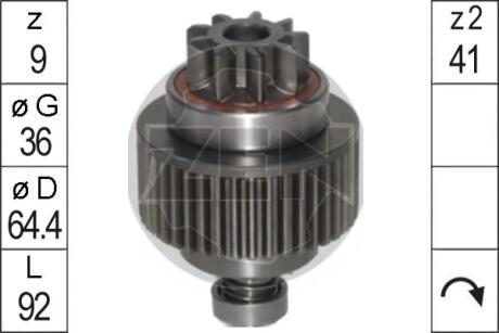 Бендікс стартера ERA ZN1608