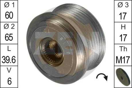 Шкив генератора инерционный ERA ZN5419