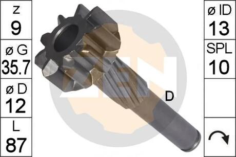Зубчатка бендика стартера ERA ZN9527