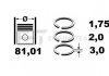 Комплект кілець на поршень ET ENGINETEAM R1009100 (фото 2)