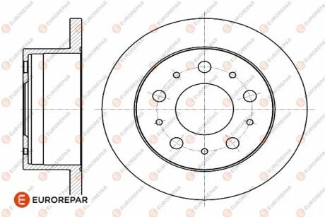 Диск тормозной задний Jamper3-Boxer3 DIAM 280 EP 16 PSA Eurorepar 1642766780