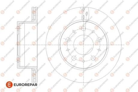 Диск тормозной задний Jamper3-Boxer3 DIAM 300 EP 22 05,12,2013- Eur Eurorepar 1676014480