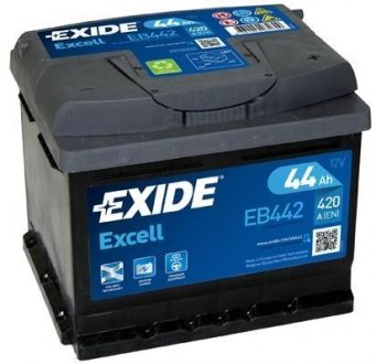 Стартерна батарея (акумулятор) EXIDE EB442 (фото 1)