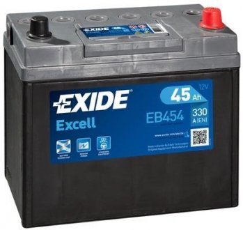 Аккумулятор 45Ah-12v EXCELL(234х127х220),R,EN330 EXIDE EB454