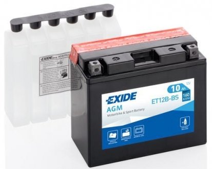 Акумулятор EXIDE ET12B-BS (фото 1)