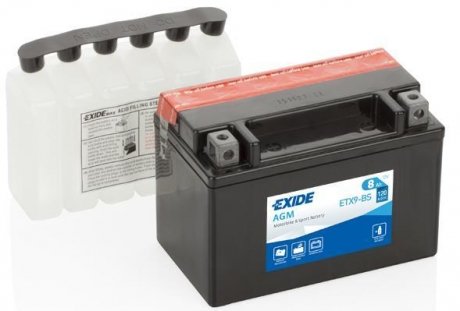 Акумулятор EXIDE ETX9-BS (фото 1)