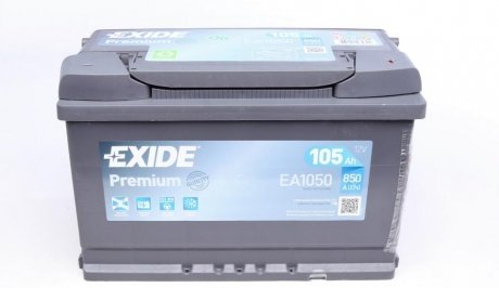 Аккумуляторная батарея EXIDE EA1050 (фото 1)