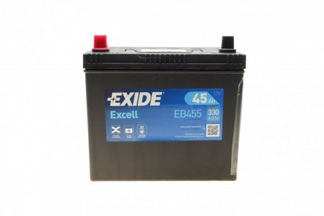 Аккумулятор 45Ah-12v EXCELL(234х127х220),L,EN330 Азия тонк.клеммы EXIDE EB455
