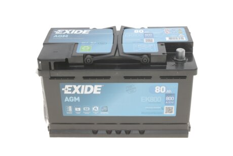 Аккумулятор AGM 80Ah-12v EXIDE EK800