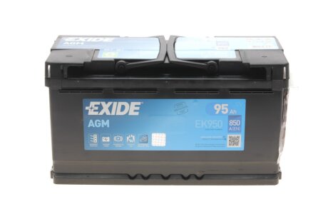 Аккумулятор AGM 95Ah-12v, R, EN850 EXIDE EK950