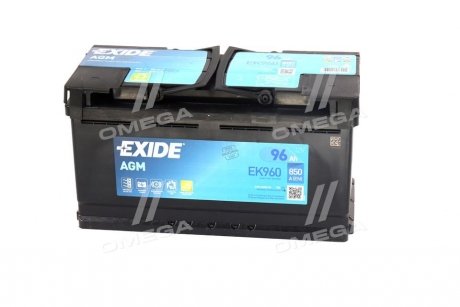 Стартерна батарея (акумулятор) EXIDE EK960 (фото 1)