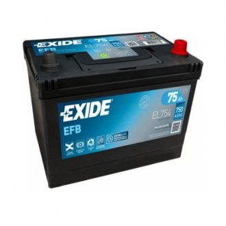 Стартерна батарея (акумулятор) EXIDE EL754