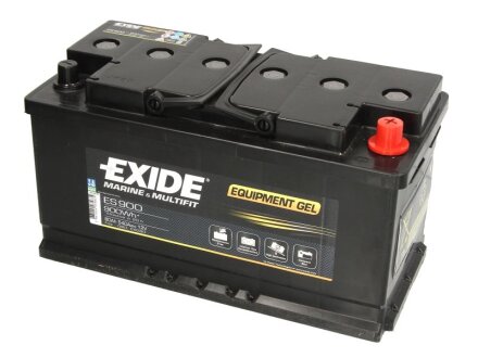 Акумулятор 80Ah-12v EQUIPMENT GEL (353х175х190),R,EN900 гелевий EXIDE ES900