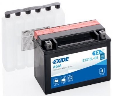 Акумулятор EXIDE ETX15L-BS