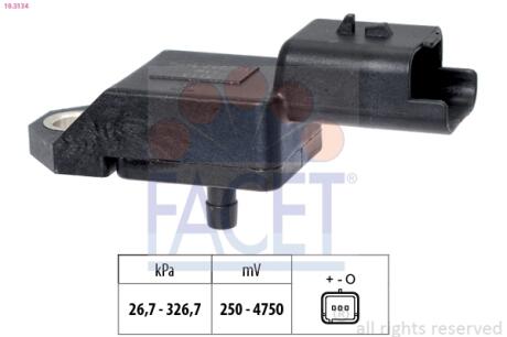 Датчик давления воздуха Citroen C5 / Ford Fiesta/Transit Courier / Peugeot 407 1.4-2.2 Hdi/TDCi 06-> FACET 10.3134