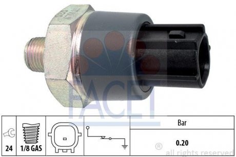 Датчик тиску масла Nissan Murano ii 2.5 dci 4x4 (10-14) FACET 7.0166 (фото 1)