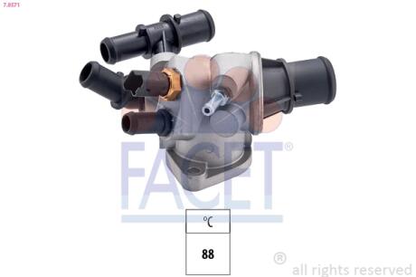 Термостат Fiat Multipla 1.9 JTD 01-> FACET 7.8571