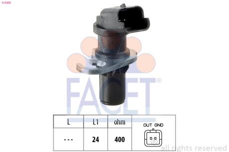 Датчик положения коленвала Citroen Berlingo / Peugeot Partner 1.6 i 00-> FACET 9.0305