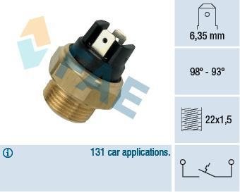 Датчик включ.вентил.радіатора Opel/PSA/VAG FAE 37400 (фото 1)