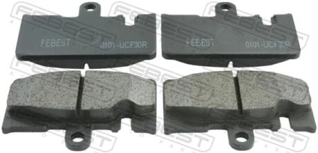 КОЛОДКИ ТОРМОЗНЫЕ ЗАДНИЕ (LEXUS LS430/CELSIOR UCF30 2000-2006) FEBEST 0101UCF30R