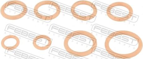 КІЛЬЦЕ УЩІЛЬНЮЮЧЕ ТРУБКИ КОНДИЦІОНЕРА FEBEST 24400003KIT