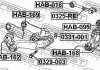 Сайлентблок важеля HONDA CR-V III-IV, FR-V V 04 зад. міст верх перед (Вир-во) FEBEST HAB-162 (фото 3)