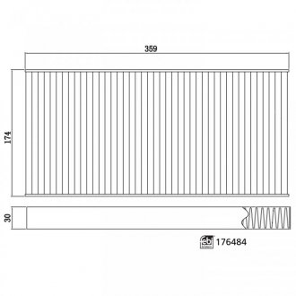 FEBI Фільтр салону вугільний VW ID3/ID4/ID5, AUDI Q4, SKODA Enyaq iV FEBI BILSTEIN 176484