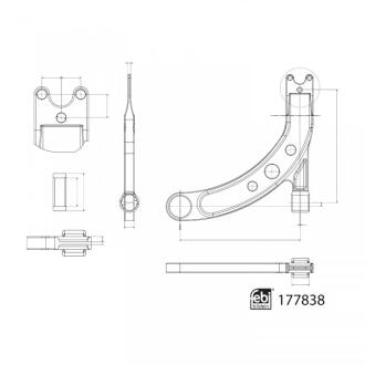 Важіль підвіски FEBI BILSTEIN 177838
