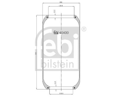 Балон пневматичної ресори, пневматична підвіска FEBI BILSTEIN 40400