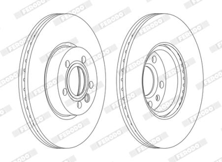 Диск тормозной FERODO DDF1160C
