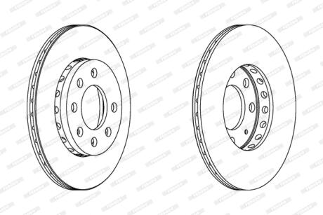 Диск тормозной FERODO DDF1161C